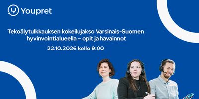 Tekoälytulkkauksen kokeilujakso Varsinais-Suomen hyvinvointialueella – opit ja havainnot