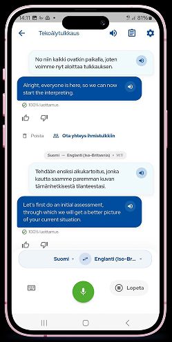 AI-tõlge Youpreti äpis